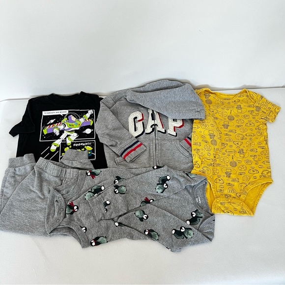 Bundle Lot 5 Pcs. Kids Boys Size 24 Months Tops Bottoms Jacket - Picture 1 of 9